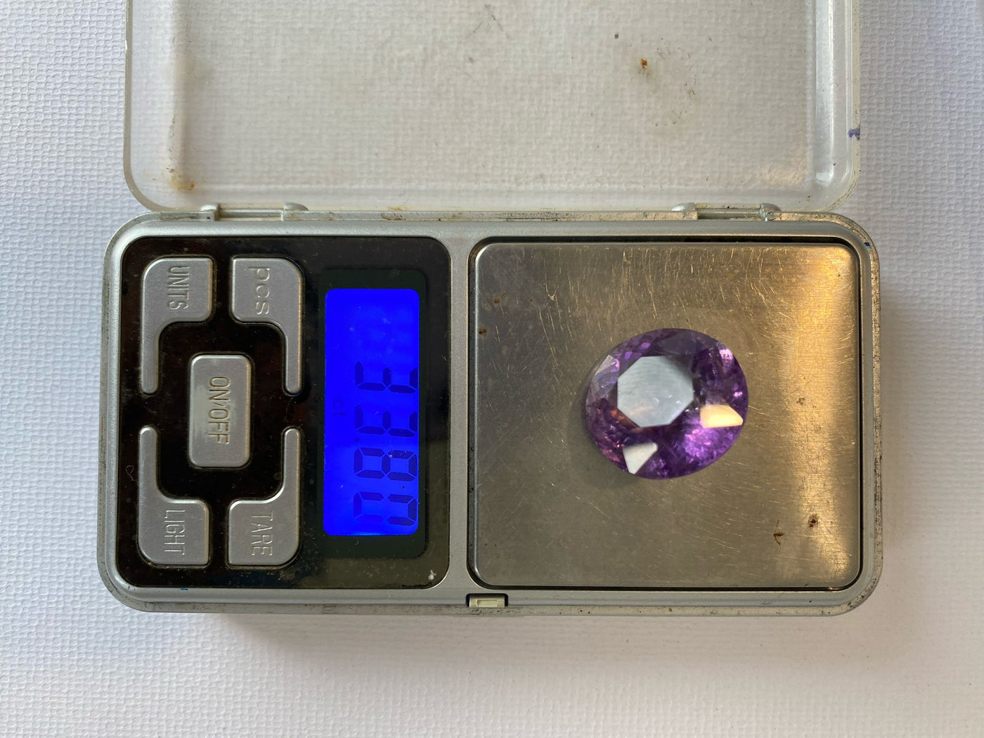 Certified Natural Brazilian Amethyst – 33.88 cts Round Fancy Cut | Deep Purple Gemstone
