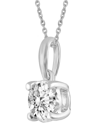 Maura Gems and Jewellery 2-Pc. Set Diamond Solitaire Pendant Necklace & Matching Stud Earrings (5/8 Ct. T.W.) in 14K Gold