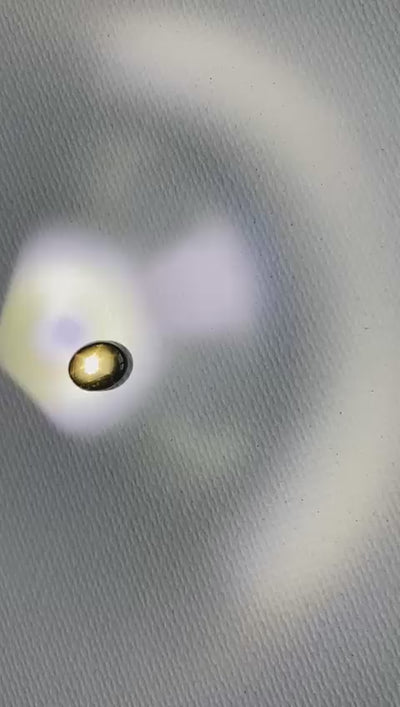 Certified Natural Star Black Sapphire – 2.86 cts Oval Cabochon | Chantaburi Star Gemstone