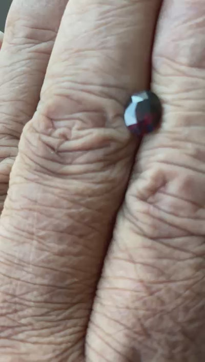 Fiery Red Natural Zircon – 2.57 Carats | Tanzanian Origin One of One. Ethically sourced. Certified.