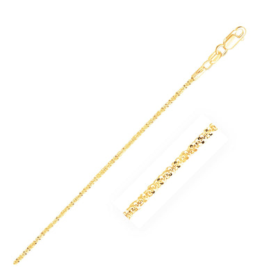 RCJ Anklets 10'' / Yellow Gold 10k Yellow Gold Sparkle Anklet 1.5mm