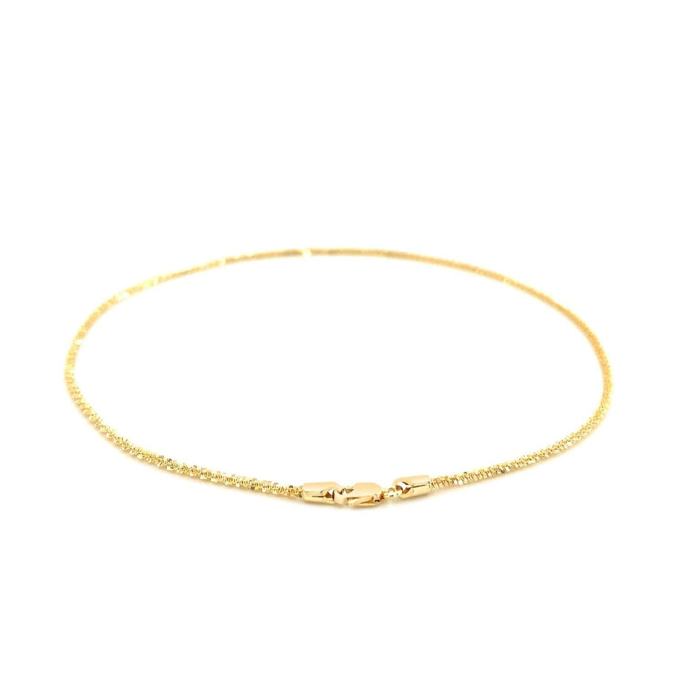 RCJ Anklets 10'' / Yellow Gold 10k Yellow Gold Sparkle Anklet 1.5mm