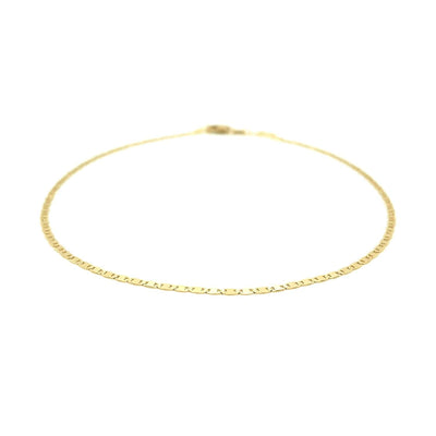 RCJ Anklets 10'' / Yellow Gold 14k Yellow Gold Mariner Link Anklet 1.7mm