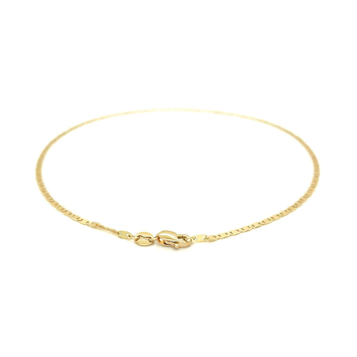 RCJ Anklets 10'' / Yellow Gold 14k Yellow Gold Mariner Link Anklet 1.7mm