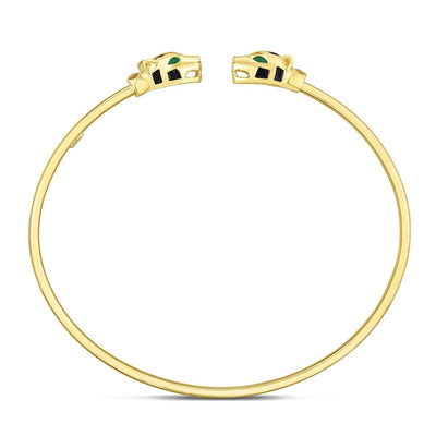 RCJ Bangles Yellow Gold 14k Yellow Gold Panther Bangle (3.00 mm)