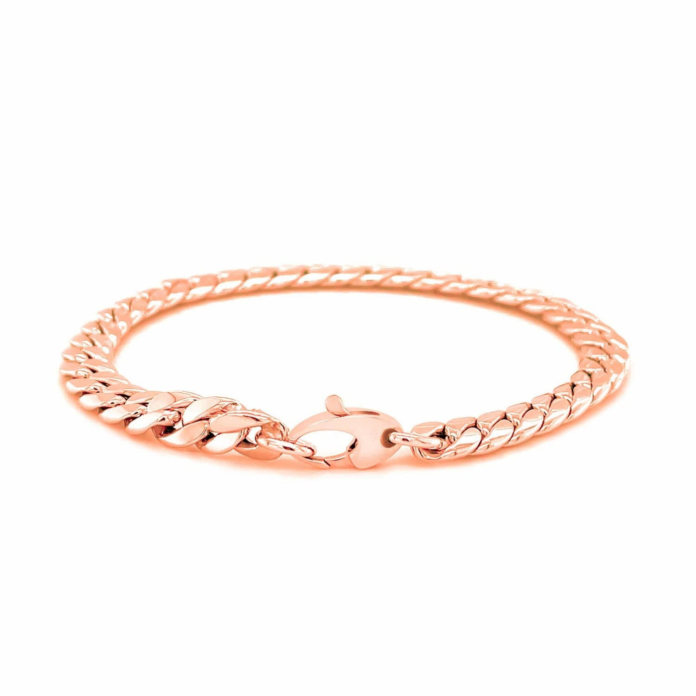 RCJ Bracelets 7.25'' / Rose Gold 14K Rose Gold Cuban Link Bracelet (5.90 mm)