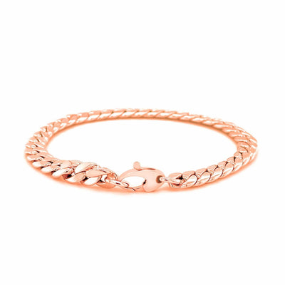 RCJ Bracelets 7.25'' / Rose Gold 14K Rose Gold Cuban Link Bracelet (5.90 mm)