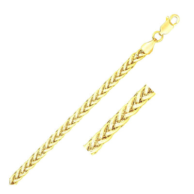 RCJ Bracelets 7.25'' / Yellow Gold 14k Yellow Gold Light Weight Wheat Bracelet  (3.20 mm)