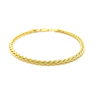 RCJ Bracelets 7.25'' / Yellow Gold 14k Yellow Gold Light Weight Wheat Bracelet  (3.20 mm)