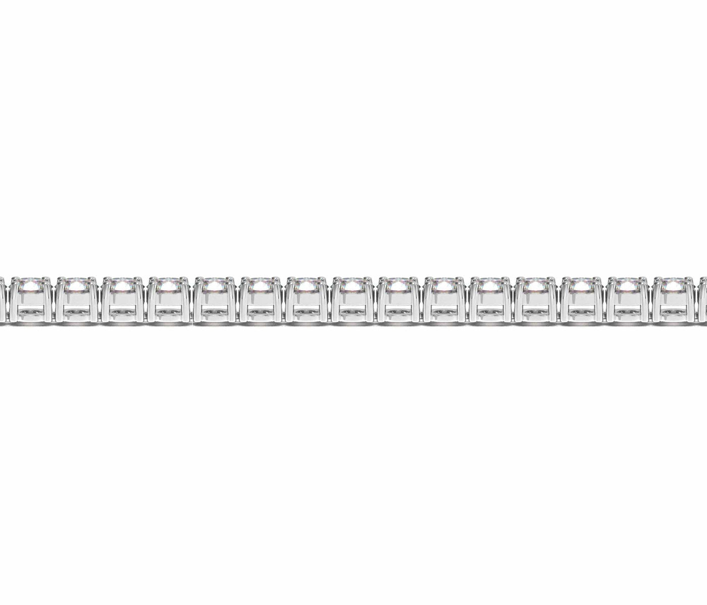 RCJ Bracelets 7 / White Gold Lab Grown Round Diamond Tennis Bracelet in 14k White Gold (10 cctw F/G  VS2/SI1)