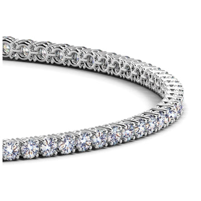 RCJ Bracelets 7 / White Gold Lab Grown Round Diamond Tennis Bracelet in 14k White Gold (2 cctw F/G  VS2/SI1)
