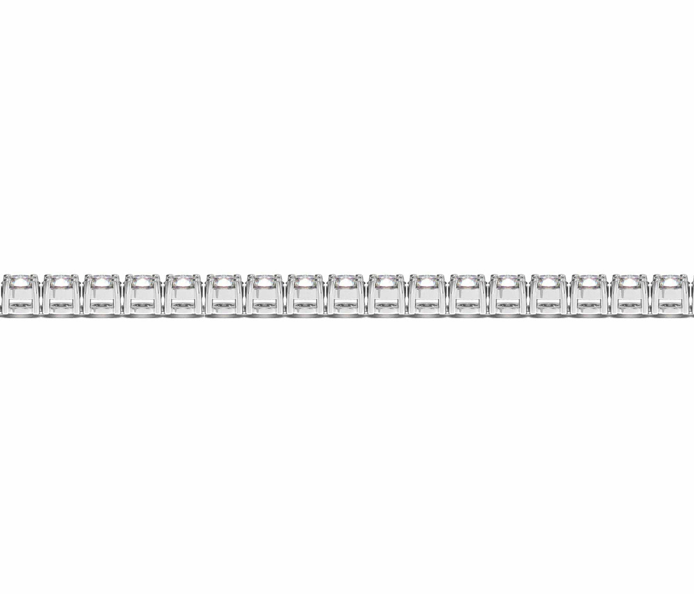 RCJ Bracelets 7 / White Gold Lab Grown Round Diamond Tennis Bracelet in 14k White Gold (7 cctw F/G  VS2/SI1)
