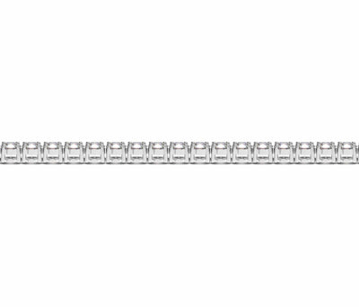 RCJ Bracelets 7 / White Gold Lab Grown Round Diamond Tennis Bracelet in 14k White Gold (7 cctw F/G  VS2/SI1)