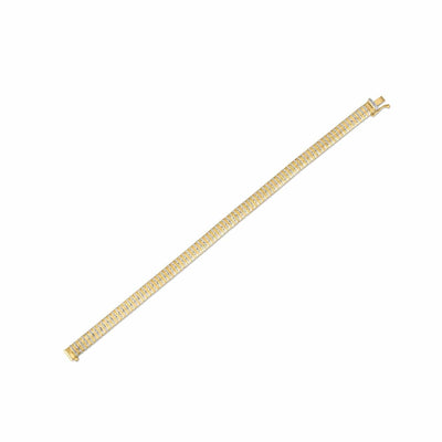 RCJ Bracelets 7 / Yellow Gold 14k Yellow Gold Diamante Flex Bracelet (5.80 mm)