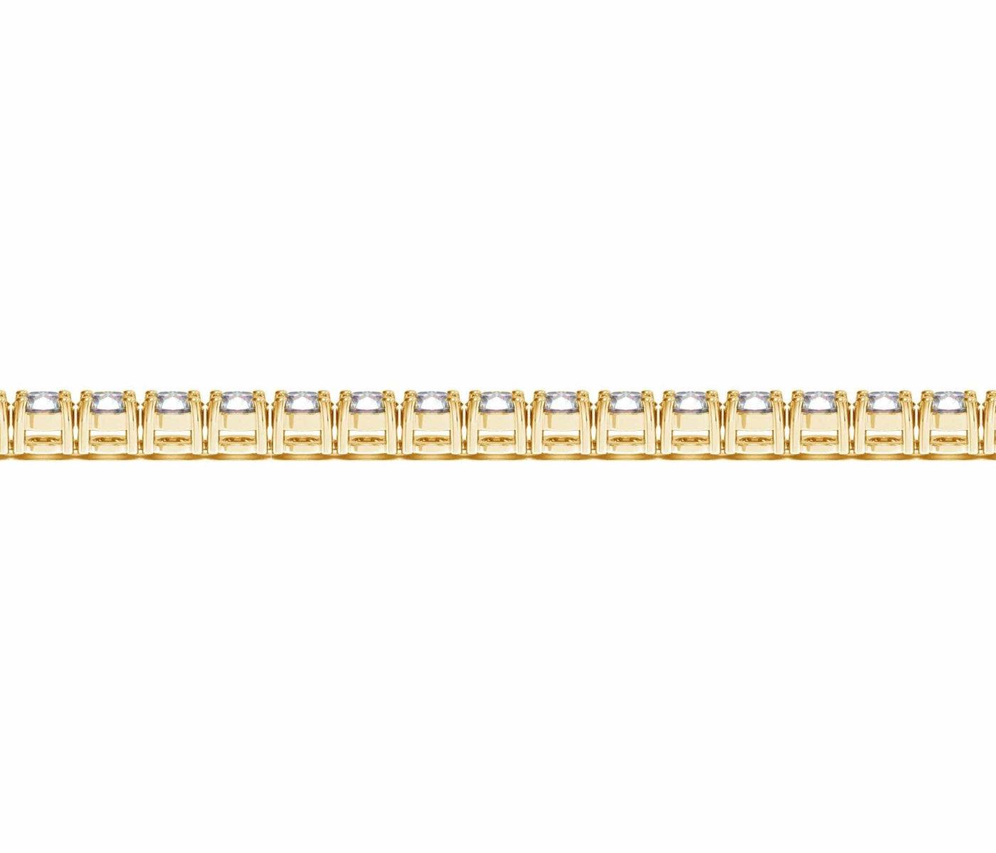 RCJ Bracelets 7 / Yellow Gold Lab Grown Round Diamond Tennis Bracelet in 14k Yellow Gold (10 cctw F/G  VS2/SI1)