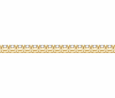 RCJ Bracelets 7 / Yellow Gold Lab Grown Round Diamond Tennis Bracelet in 14k Yellow Gold (10 cctw F/G  VS2/SI1)