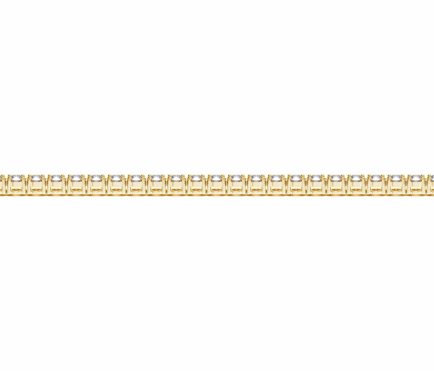 RCJ Bracelets 7 / Yellow Gold Lab Grown Round Diamond Tennis Bracelet in 14k Yellow Gold (3 cctw F/G  VS2/SI1)