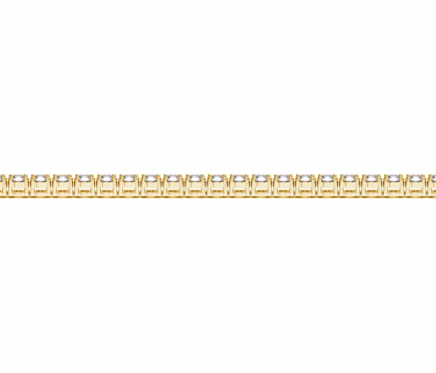 RCJ Bracelets 7 / Yellow Gold Lab Grown Round Diamond Tennis Bracelet in 14k Yellow Gold (4 cctw F/G  VS2/SI1)