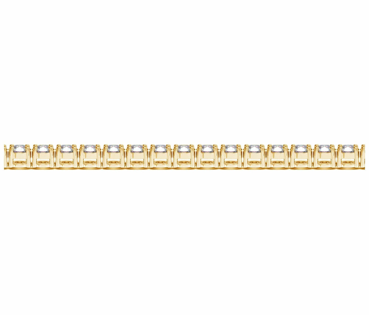 RCJ Bracelets 7 / Yellow Gold Lab Grown Round Diamond Tennis Bracelet in 14k Yellow Gold (8 cctw F/G  VS2/SI1)