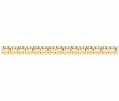 RCJ Bracelets 7 / Yellow Gold Lab Grown Round Diamond Tennis Bracelet in 14k Yellow Gold (8 cctw F/G  VS2/SI1)