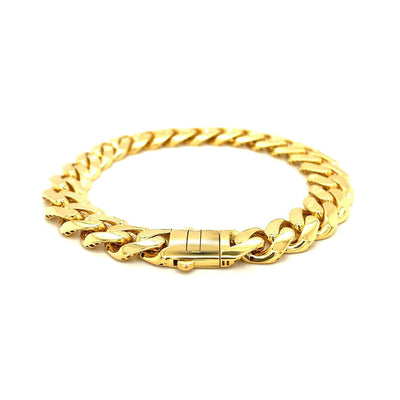 RCJ Bracelets 8.5'' / Yellow Gold 14k Yellow Gold Polished Curb Chain Bracelet (11.50 mm)