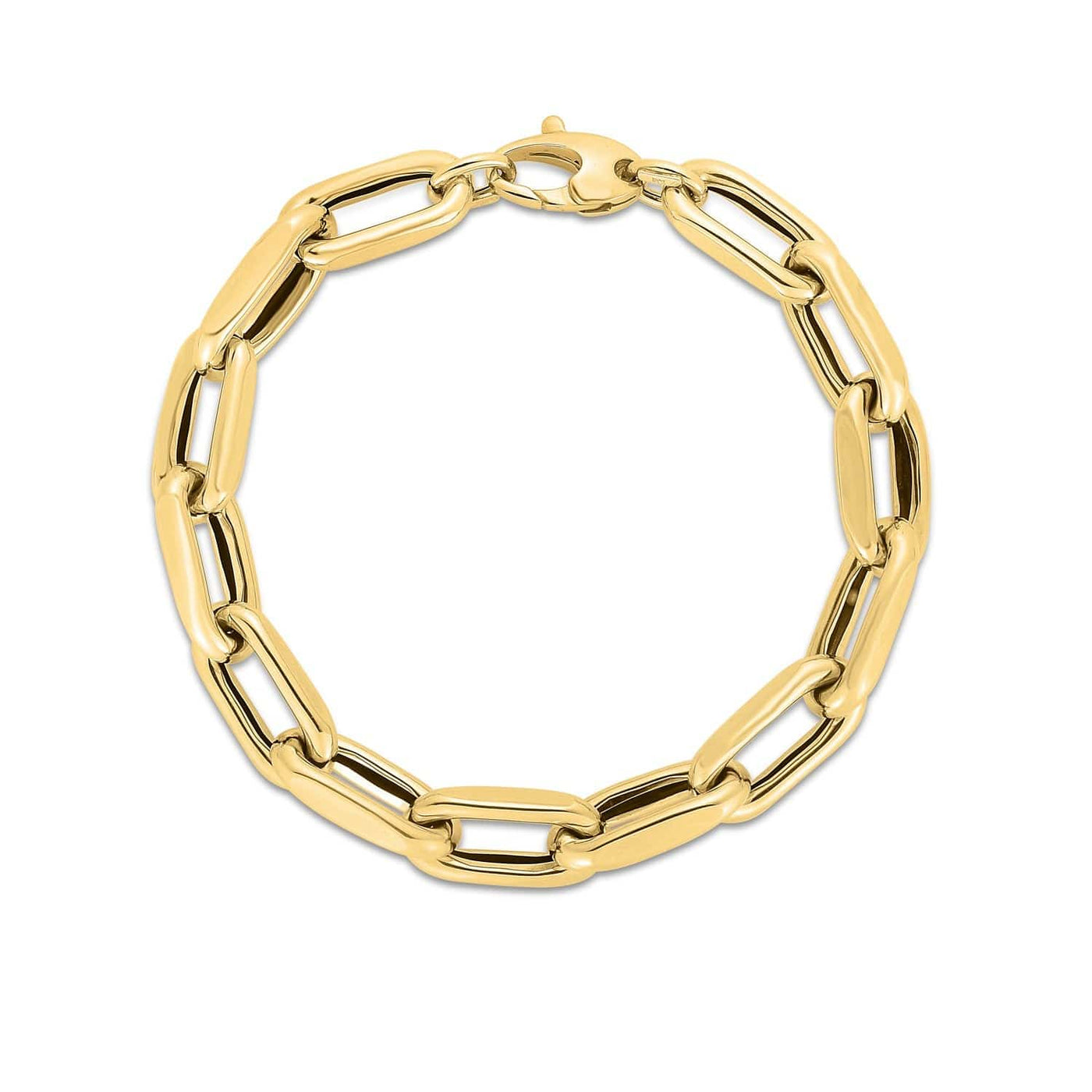 RCJ Bracelets 8 / Yellow Gold 14k Yellow Gold French Cable Link Bracelet  (9.00 mm)
