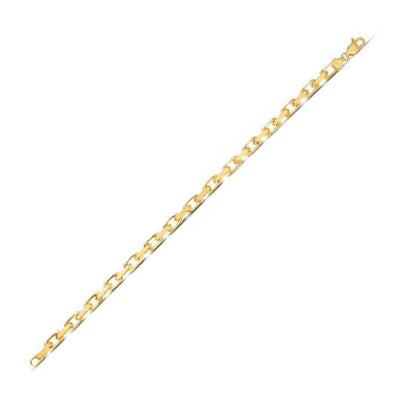 RCJ Chains 14k Yellow Gold French Cable Link Chain (4.80 mm)