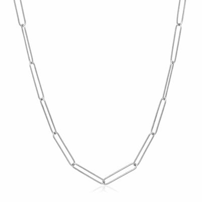 RCJ Chains 18'' / White Gold 14k White Gold Wire Paperclip Chain (2.70 mm)