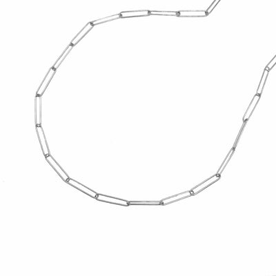 RCJ Chains 18'' / White Gold 14k White Gold Wire Paperclip Chain (2.70 mm)