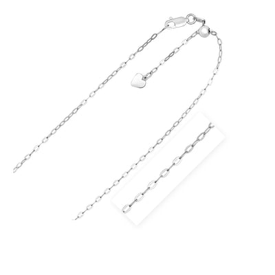 RCJ Chains 22'' / Sterling Silver Sterling Silver Adjustable Piatto Chain (1.50 mm)