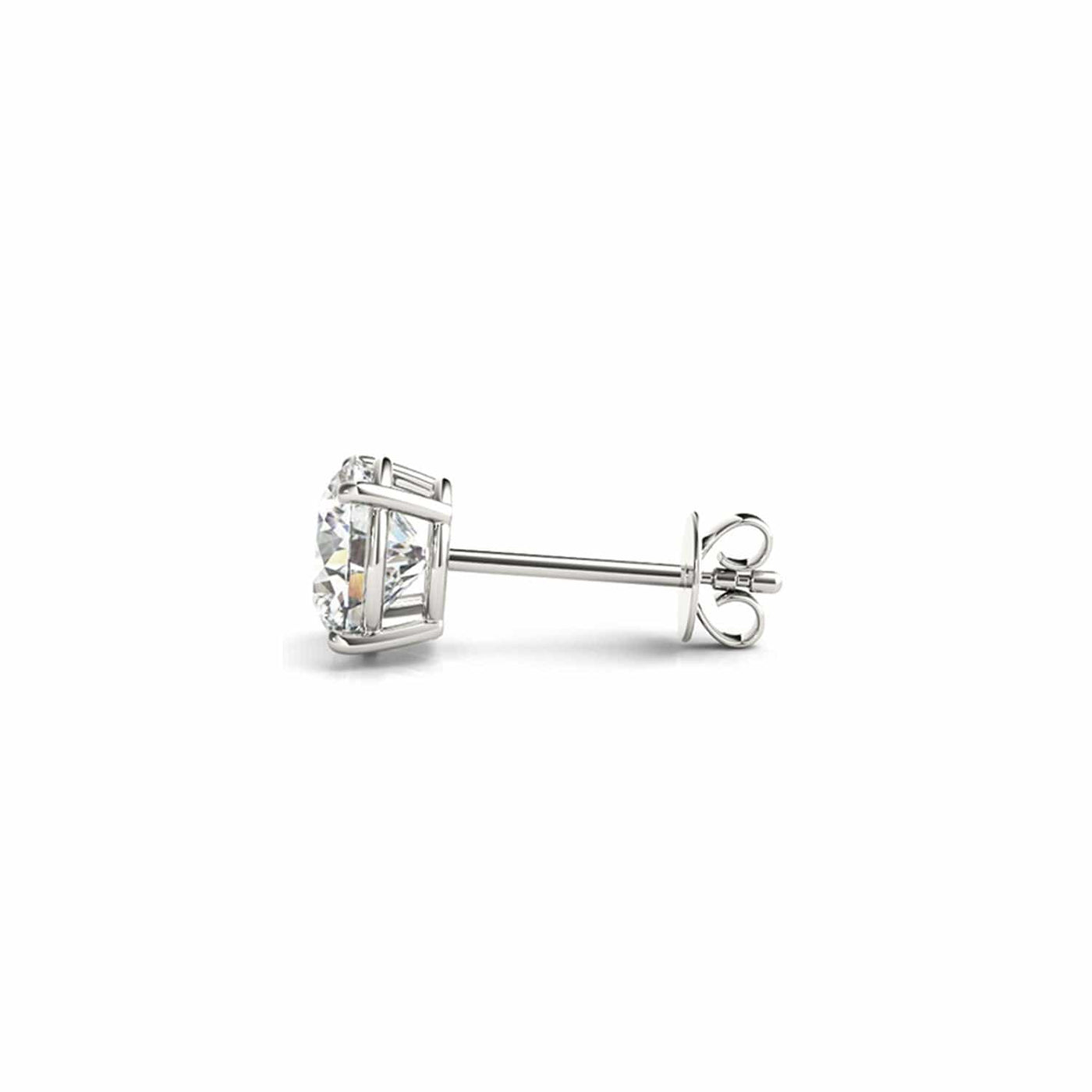 RCJ Earrings White Gold 3 cttw Certified IGI Lab Grown Round Diamond Stud Earrings 14k White Gold (G/VS2)