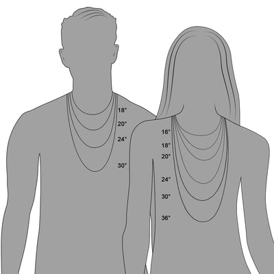 RCJ Necklaces 14k White Gold Necklace with Round Diamond Charms