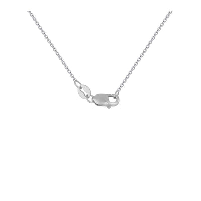 RCJ Necklaces 16'' / White Gold 14k White Gold Diamond Cut-out Flower Pendant (1/3 cttw)