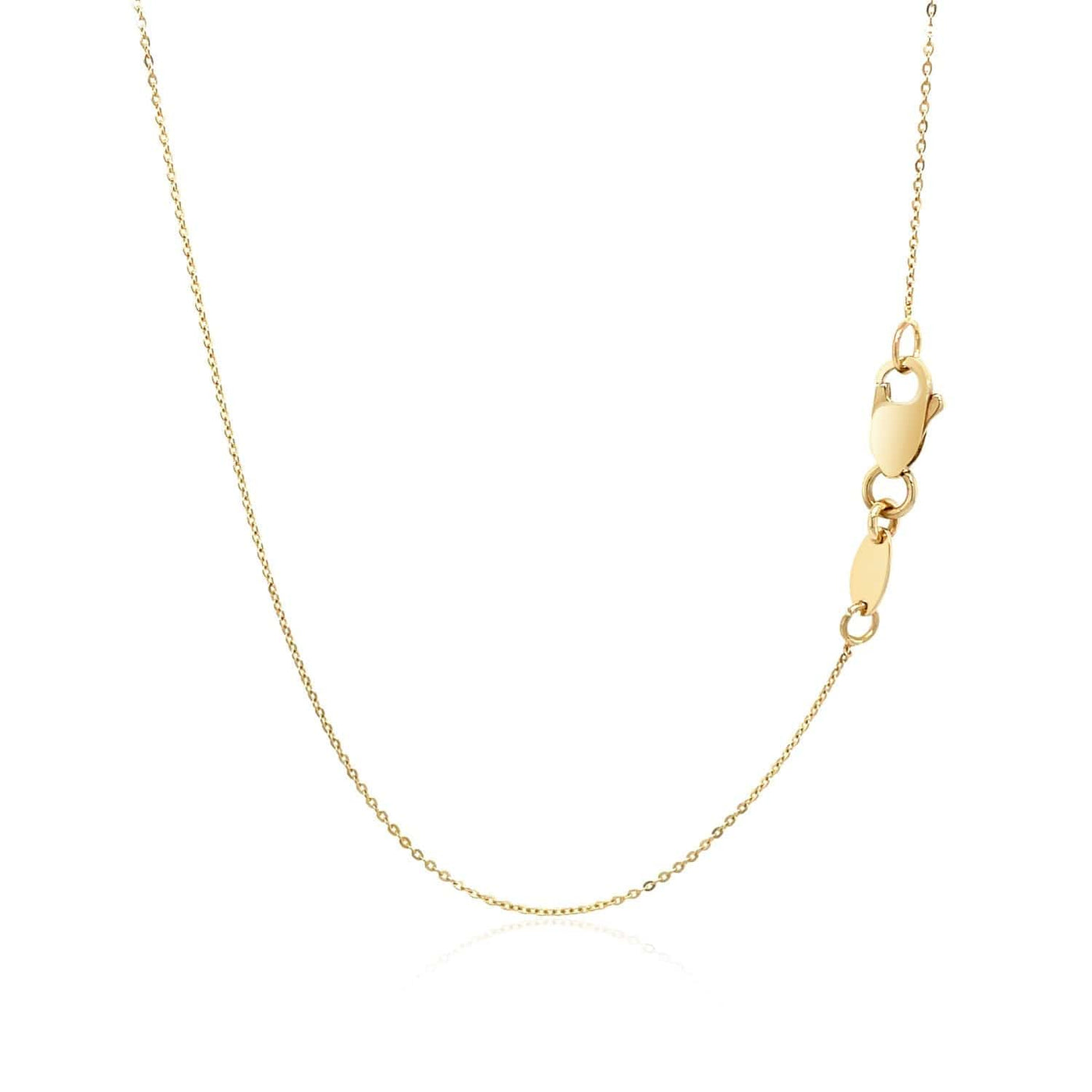 RCJ Necklaces 17'' / Yellow Gold 14k Yellow Gold Thin Textured Bar Necklace