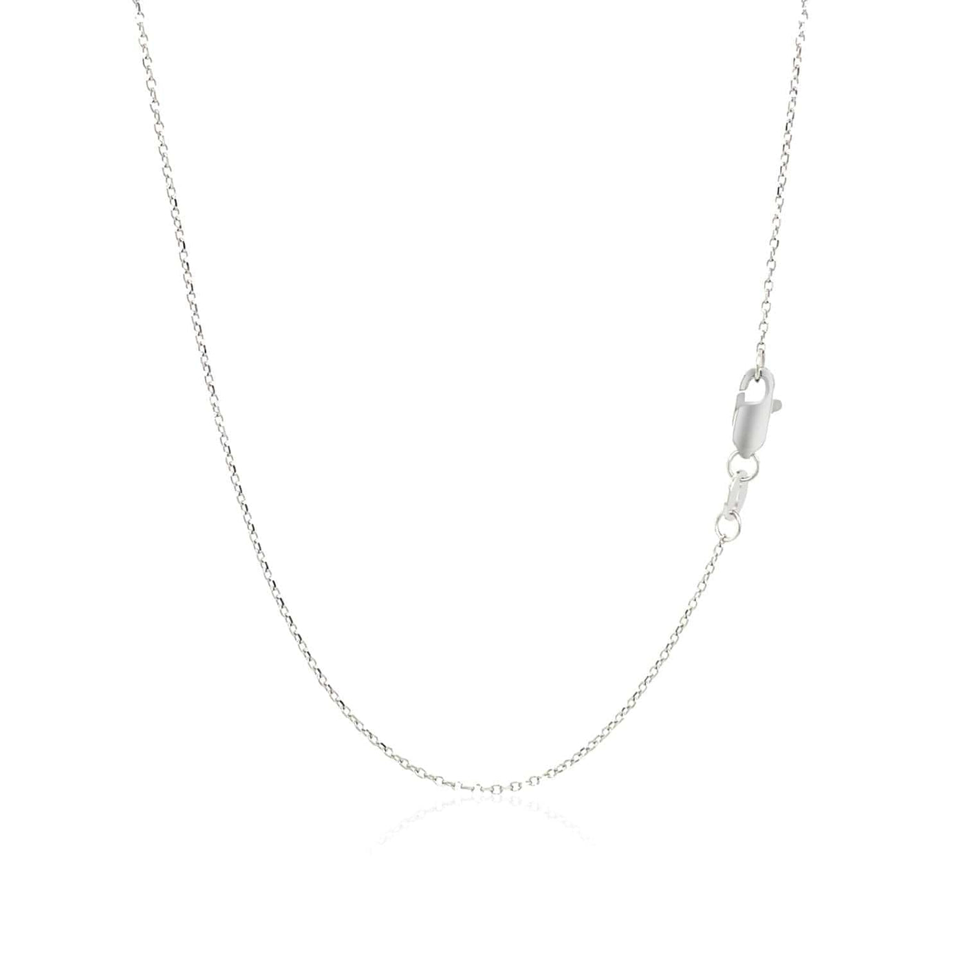 RCJ Necklaces 18'' / White Gold 14k White Gold Diamond Embellished Cross Motif Necklace (.21cttw)