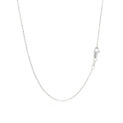 RCJ Necklaces 18'' / White Gold 14k White Gold Diamond Embellished Cross Motif Necklace (.21cttw)