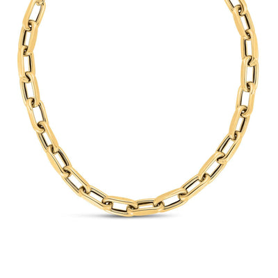 RCJ Necklaces 18 / Yellow Gold 14k Yellow Gold French Cable Link Necklace (9mm)