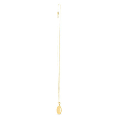RCJ Necklaces 18 / Yellow Gold 14k Yellow Gold Oval North Star Locket Necklace