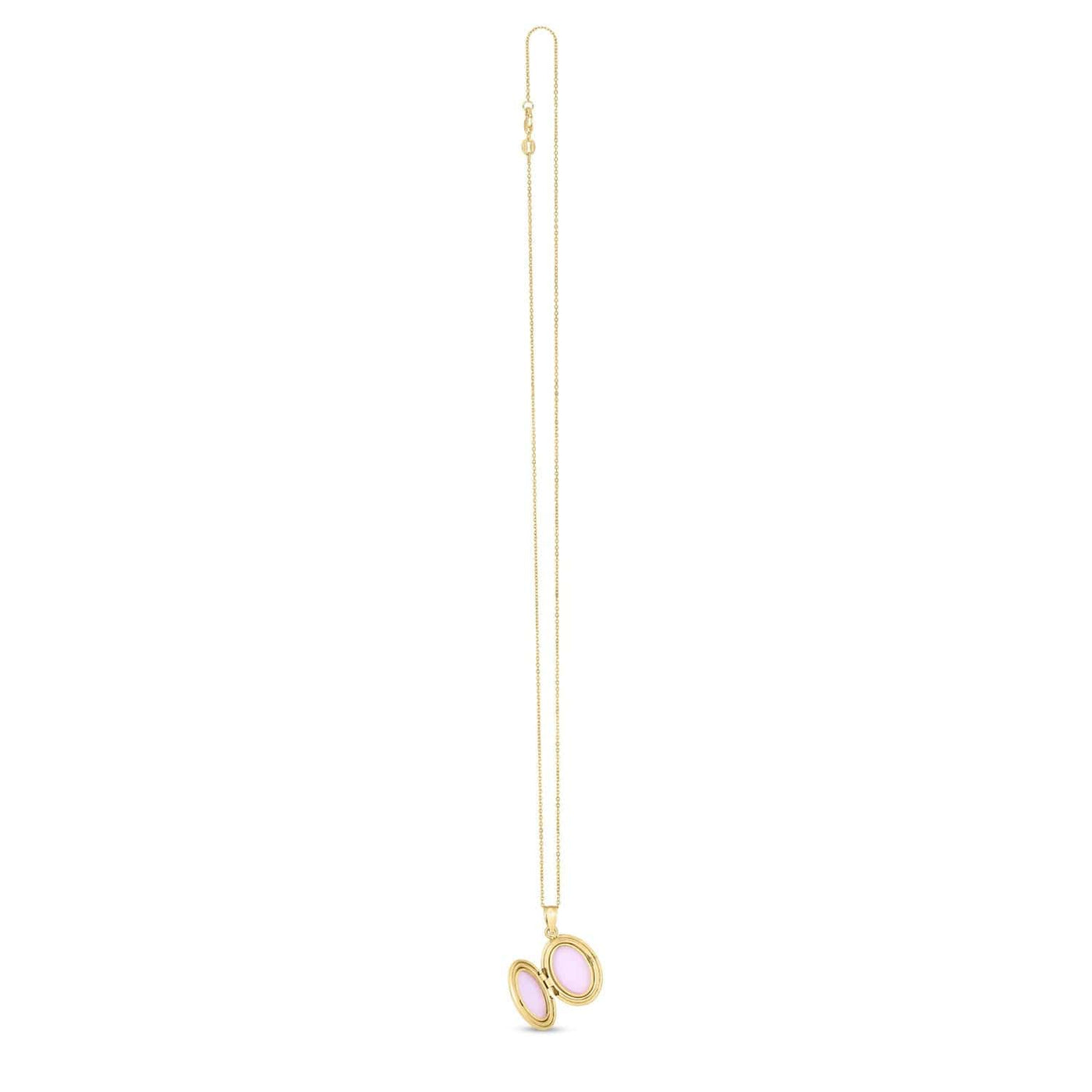 RCJ Necklaces 18 / Yellow Gold 14k Yellow Gold Oval North Star Locket Necklace