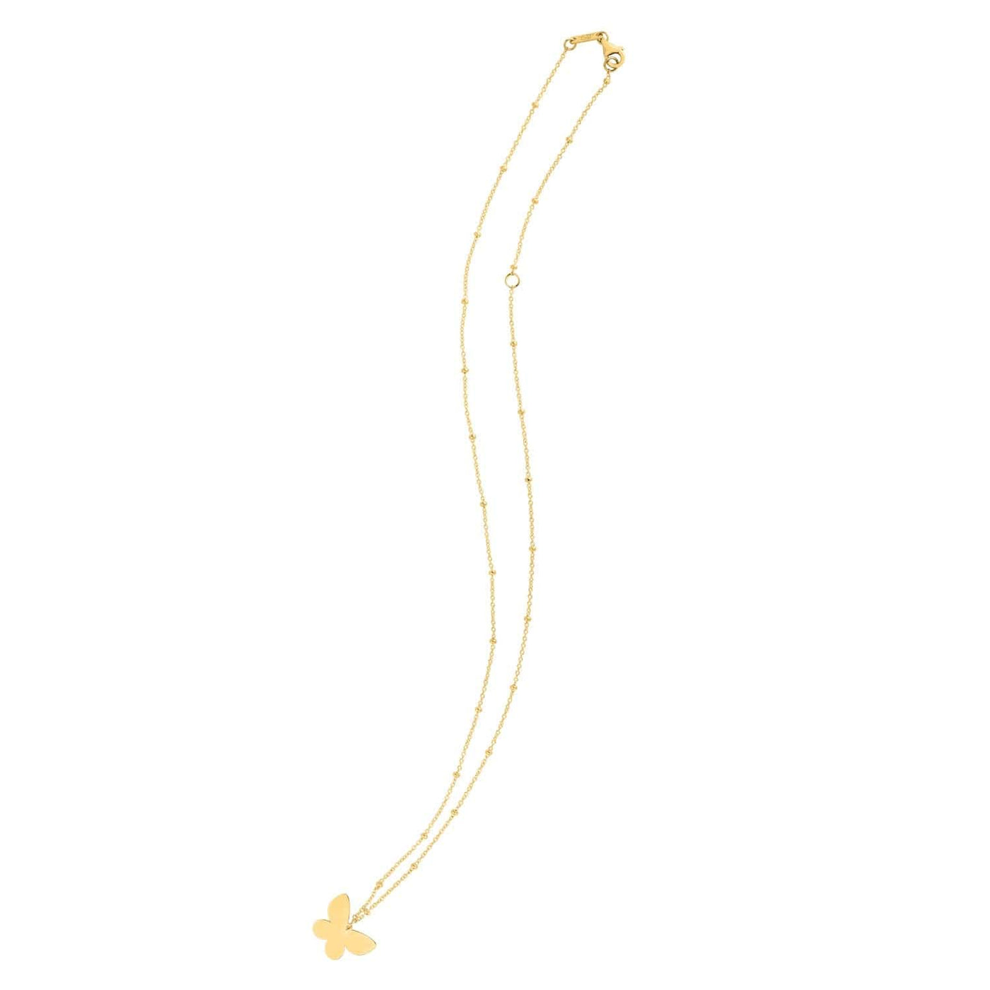 RCJ Necklaces 18 / Yellow Gold 14k Yellow Gold Ppillon Butterfly Necklace