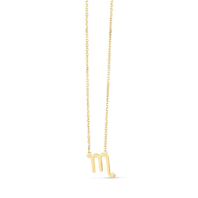 RCJ Necklaces 18 / Yellow Gold 14K Yellow Gold Scorpio Necklace