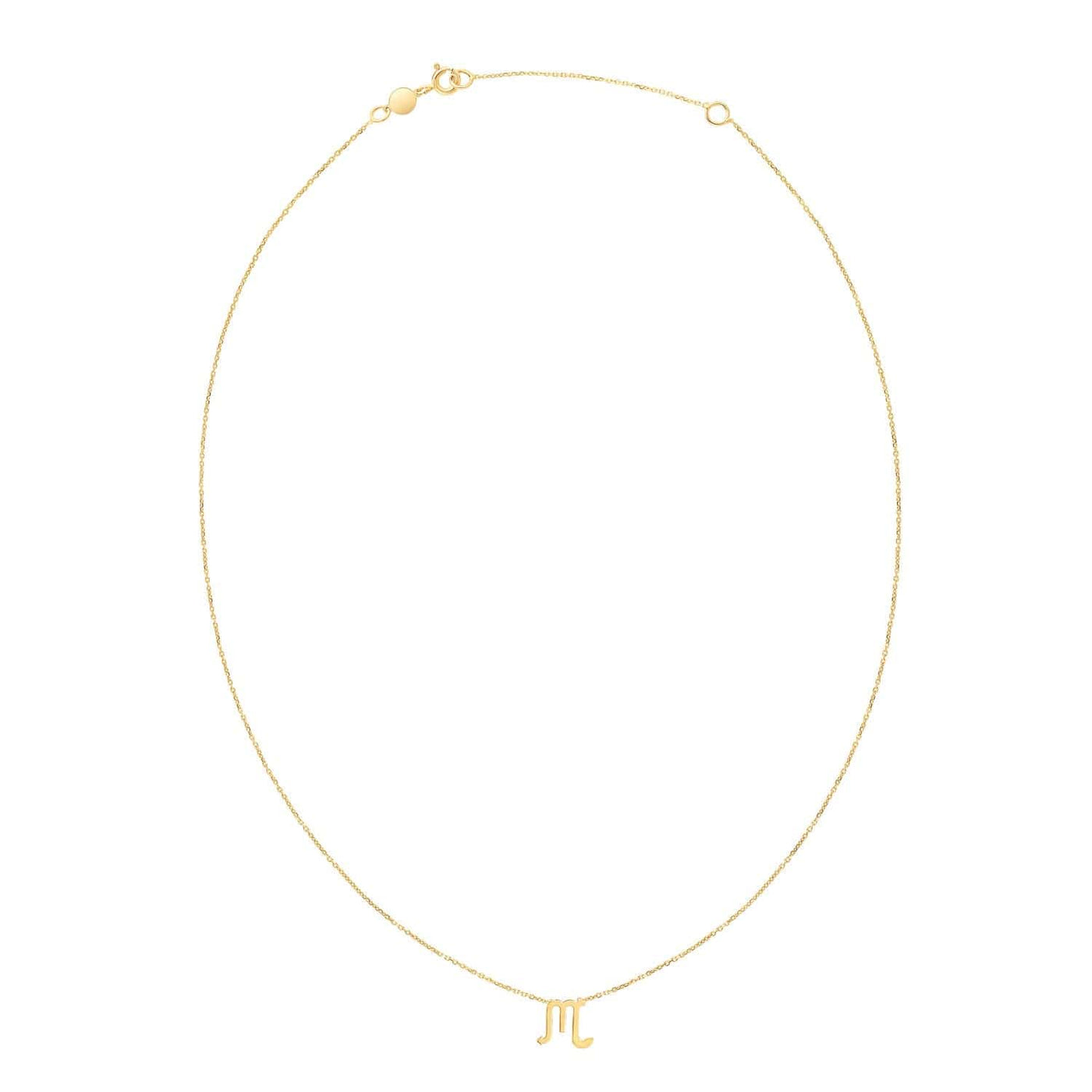 RCJ Necklaces 18 / Yellow Gold 14K Yellow Gold Scorpio Necklace