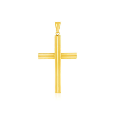RCJ Pendants Yellow Gold 14k Yellow Gold Polished Cross Pendant