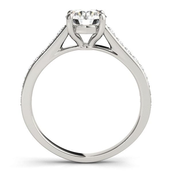 RCJ Rings 14k White Gold Graduated Single Row Diamond Engagement Ring (1 1/3 cttw)