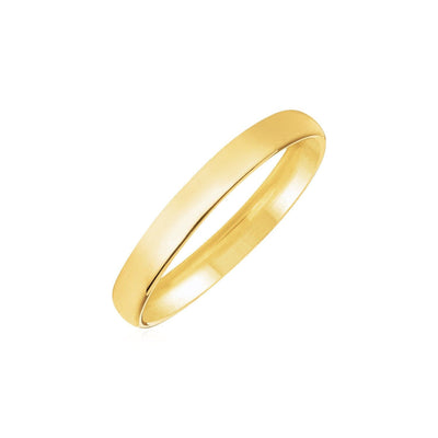 RCJ Rings 14k Yellow Gold Comfort Fit Wedding Band(3.00 mm)