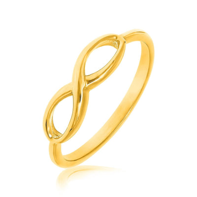 RCJ Rings 7 / Yellow Gold 14k Yellow Gold Infinity Ring in High Polish
