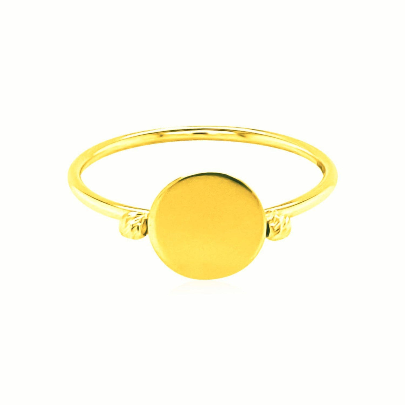 RCJ Rings 7 / Yellow Gold 14k Yellow Gold Ring with Polished Oval