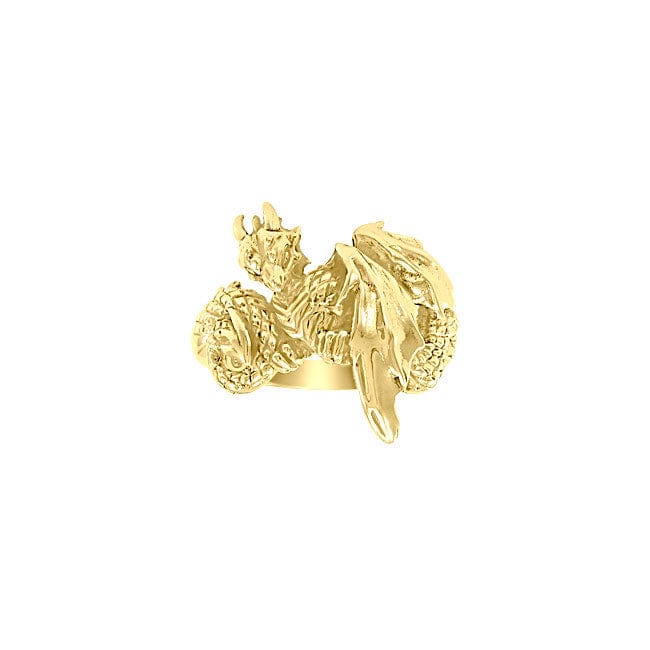 Maura Gems and Jewellery Dragon Wrap Solid 14 Gold Ring