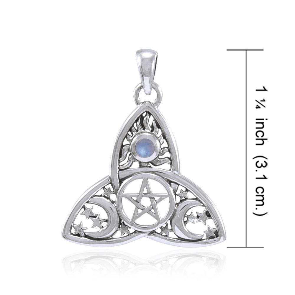 Maura Gems and Jewellery Ready Made Jewelry Magick Moon Silver Pendant TP3268