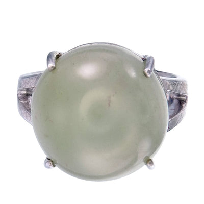 Maura Gems and Jewellery Ready Made Jewelry Natural 4 ray prominent star Ceylon Moonstone in silver ring